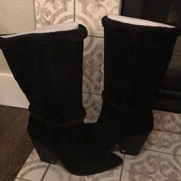Sam Edelman Ilsa black suede boots size 9-new - Picture 3 of 9